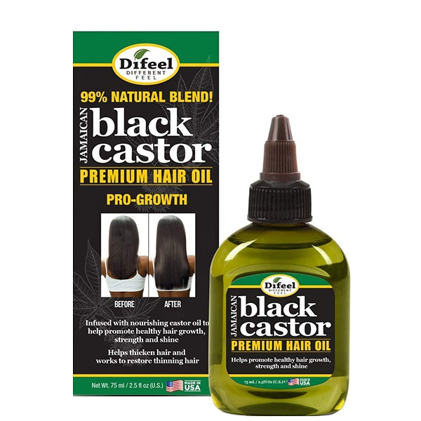 Dífeel® Jamaican Black Castor Superior Growth Premium Hair Oil (2.5 oz.)