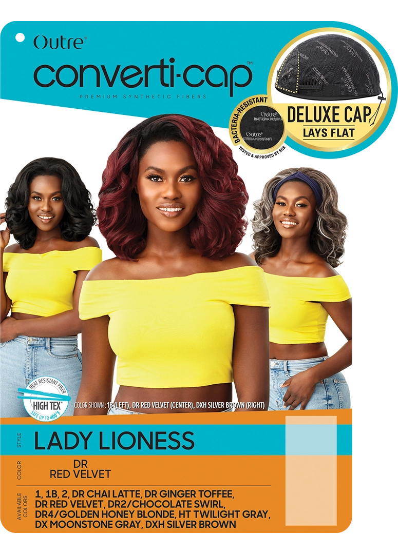 Outre® Converti-cap® Premium Synthetic Fiber Wig - Lady Lioness