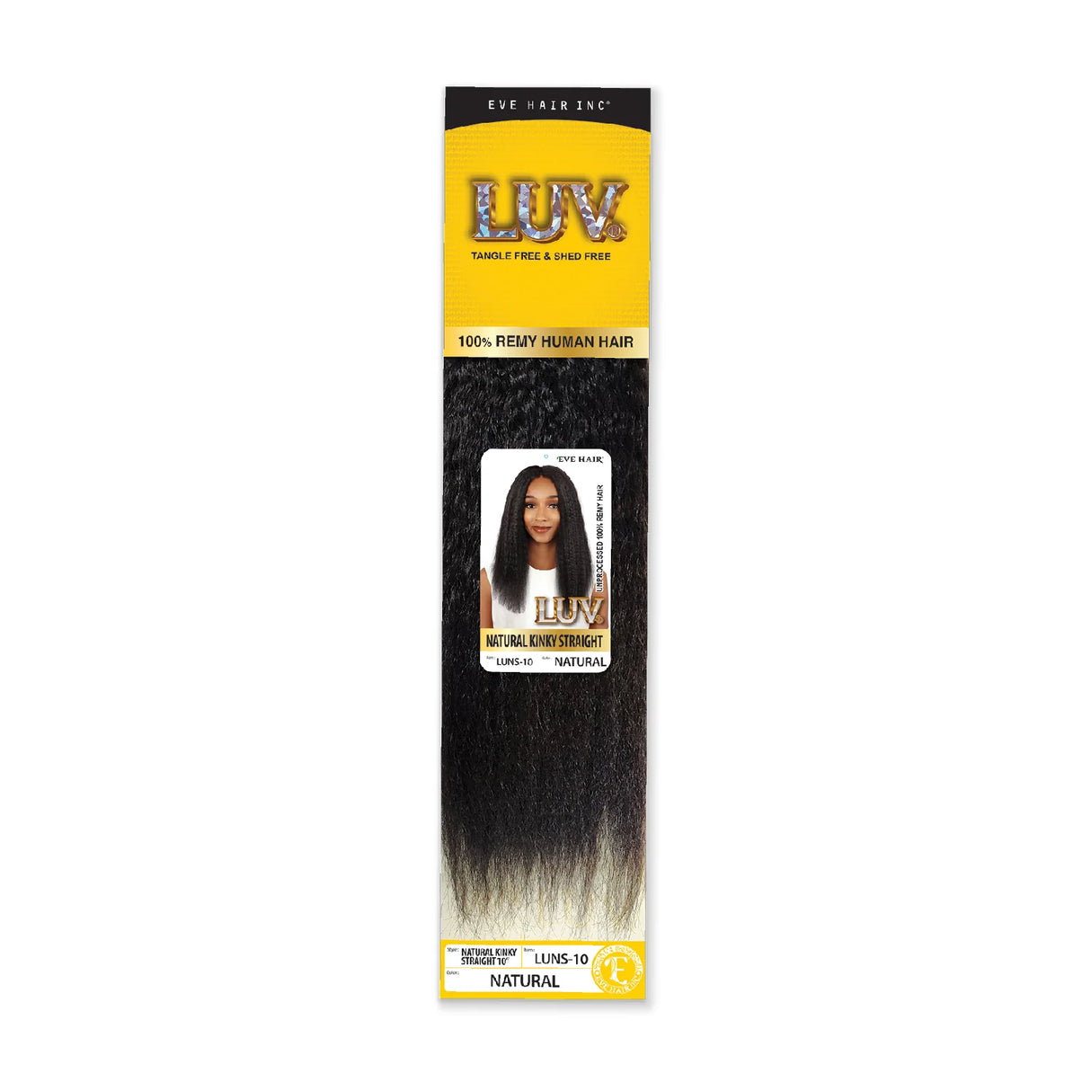 Eve Hair Inc® Luv™ Natural Kinky Straight