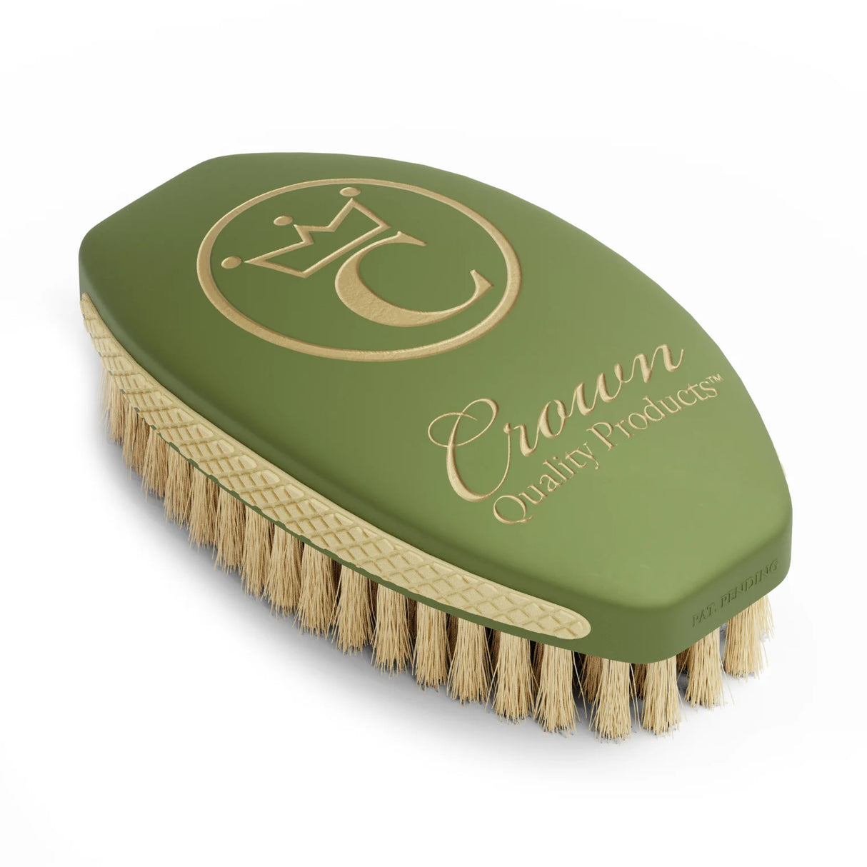 Crown 360 Military Green - Medium Soft Wave Brush