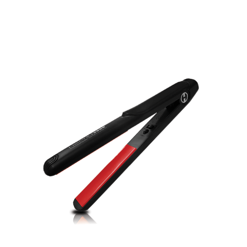 H2PRO® Mini 3/4″ – Ceramic Flat Iron Black/Red – Travel Size