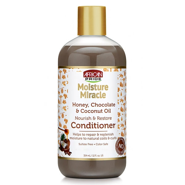 African Pride® Moisture Miracle Honey Chocolate & Coconut Oil Repair & Replenish Conditioner (12 oz.)