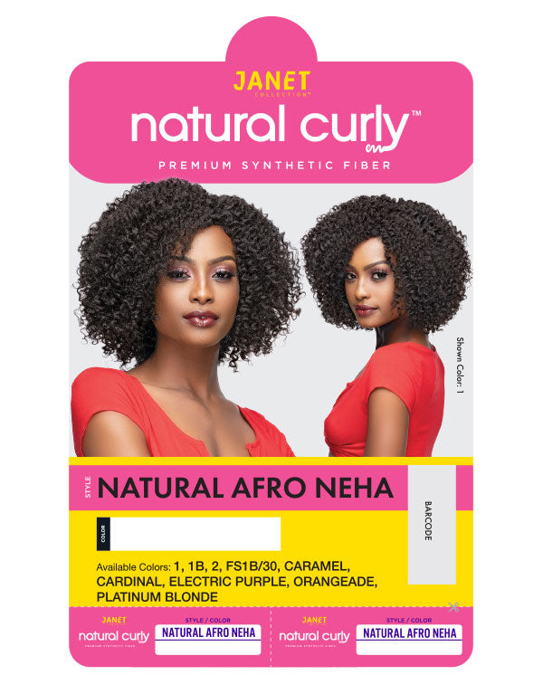 Janet Collection® Natural Curly™ Natural Afro Neha Wig