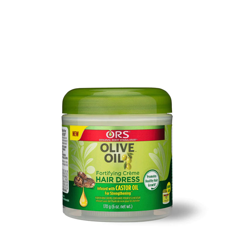 ORS® Olive Oil Fortifying Creme Hair Dress Infused with Castor Oil for Strengthening (6.0 oz)