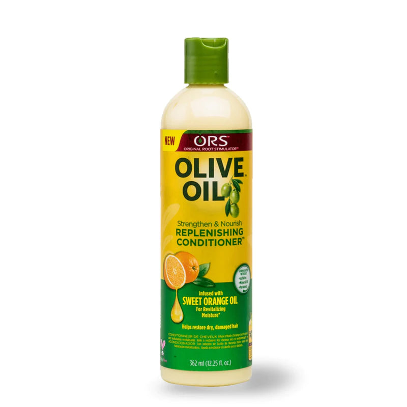 ORS® Olive Oil Strengthen And Nourish Replenishing Conditioner Infused with Sweet Orange Oil for Revitalizing Moisture (12.2 oz)