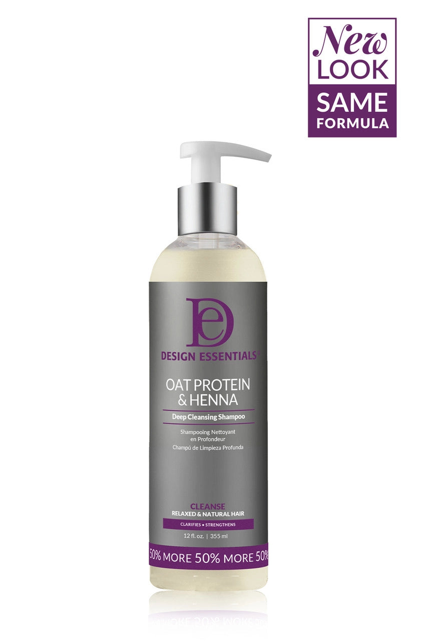 Design Essentials® Oat Protein & Henna Deep Cleansing Shampoo