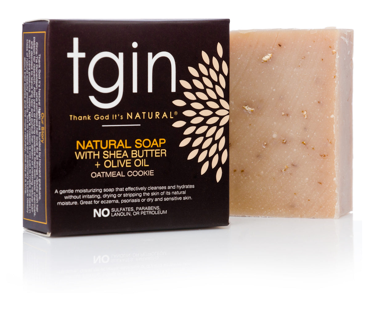 tgin® Olive Oil Soap – 4 oz. bar – Oatmeal