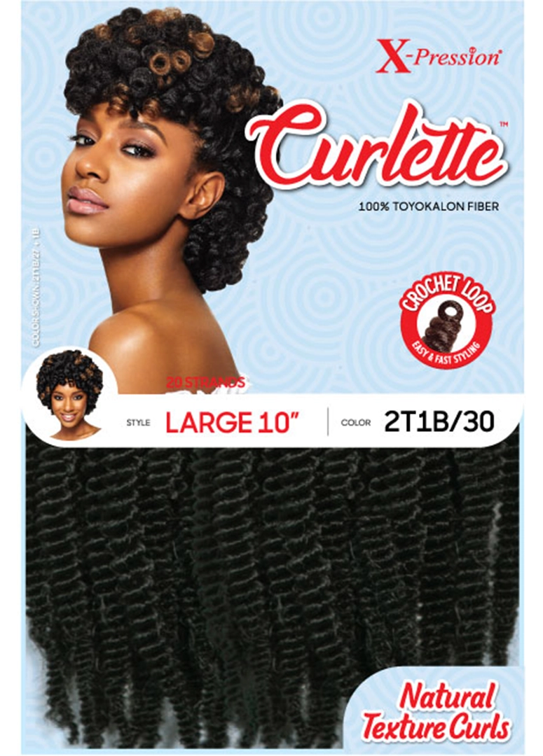 Outre® X-Pression® Curlette™ 100% Toyokalon Yaki Curl Hair (10" Large)