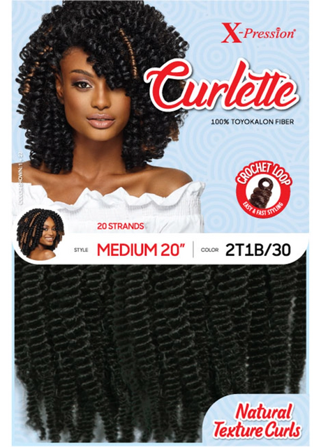 Outre® X-Pression® Curlette™ 100% Toyokalon Yaki Curl Hair (20" Medium)