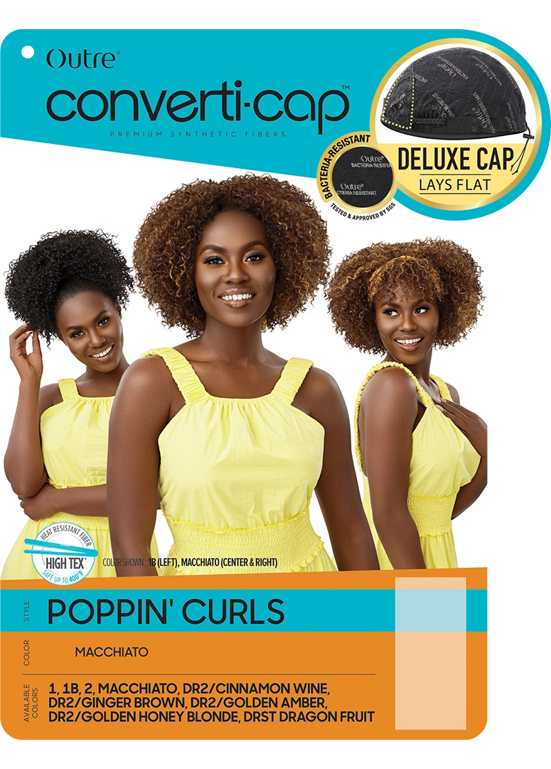 Outre® Converti-cap® Premium Synthetic Fiber Wig - Poppin' Curls