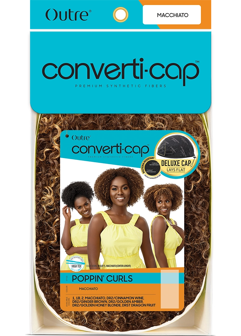 Outre® Converti-cap® Premium Synthetic Fiber Wig - Poppin' Curls