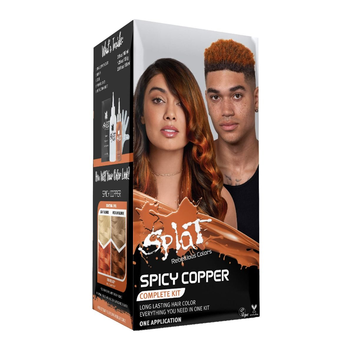 Splat® Original Complete Kit with Bleach and Semi-Permanent Hair Color ...