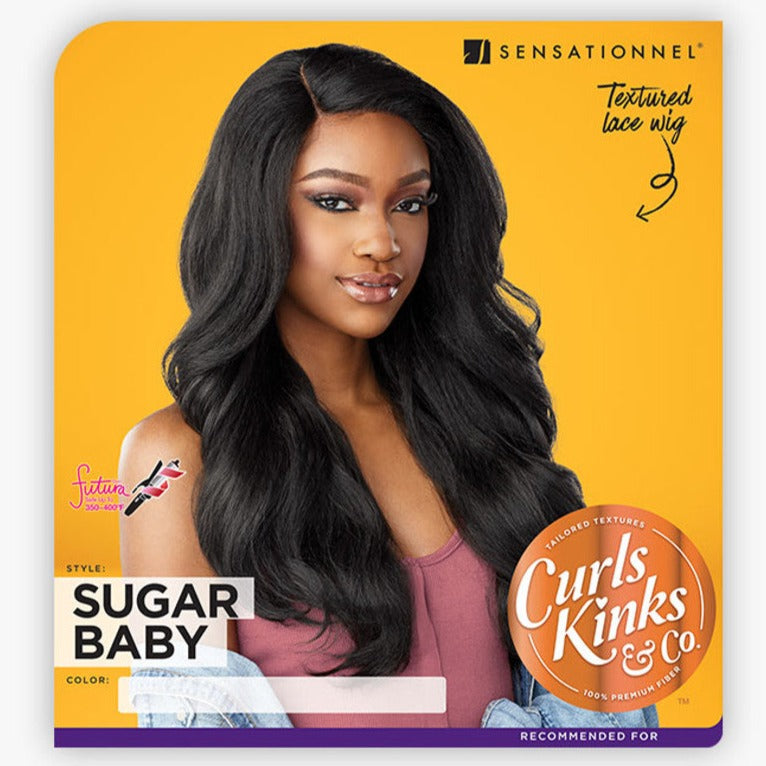 Sensationnel Collection Curls Kinks Textured Half Wig Sugar Baby