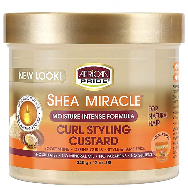 African Pride® Shea Miracle Curl Styling Custard (12 oz.)