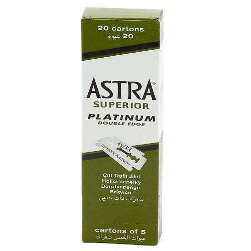 Astra® Superior Platinum Double Edge Razor Blades