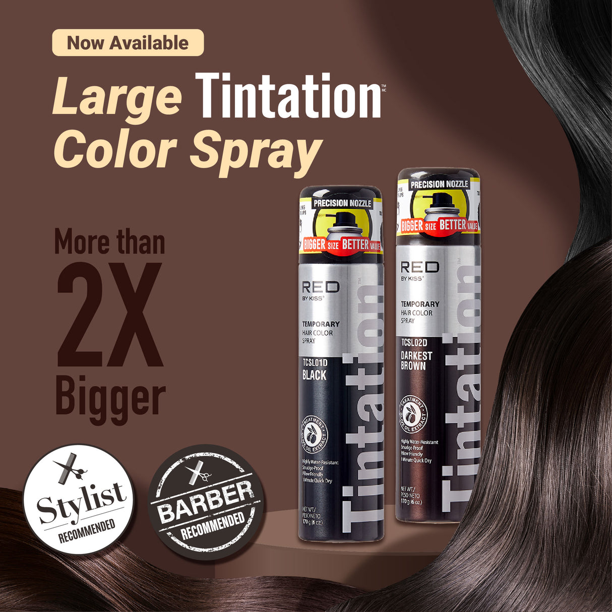 Red by KISS® Tintation Hair Color Spray