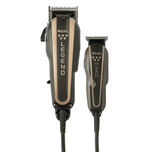 WAHL® Professional 5-Star Corded Legend Clipper & Hero Trimmer Barber (Combo)