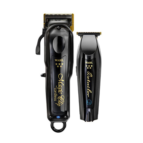 Wahl® 5-Star Cordless Black Barber Magic Clip Clipper & Detailer Trimmer (Combo)