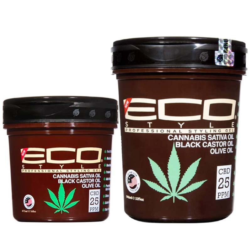 ECO Style® Gel Cannabis Sativa Oil, Black Castor & Olive Oil