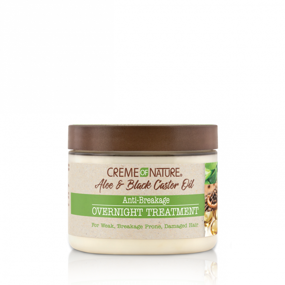 Creme of Nature® ALOE & BLACK CASTOR OIL Anti-Breakage Overnight Treatment