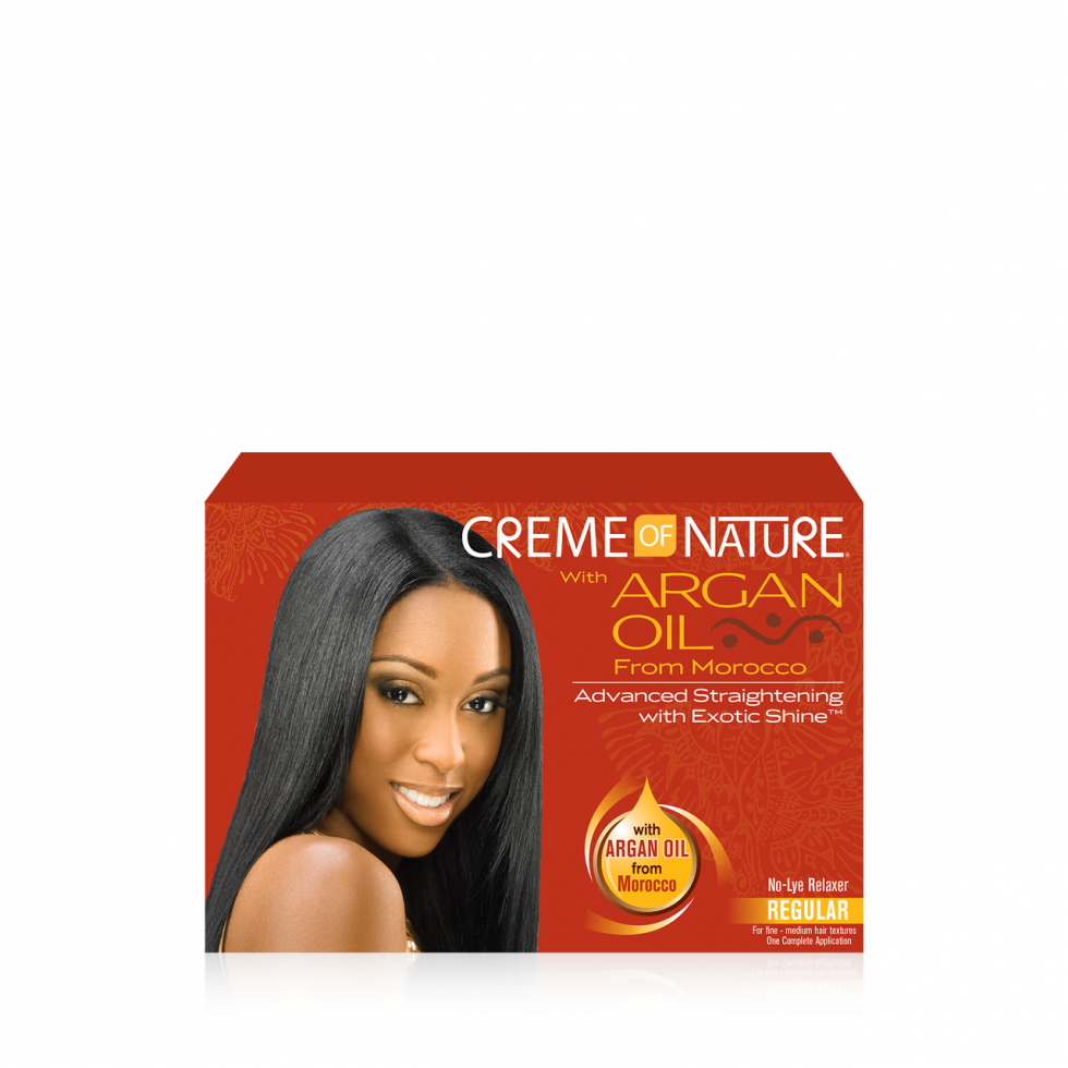 Creme of Nature® ARGAN OIL from MOROCCO Advanced Straightening with Exotic Shine™ No-Lye Relaxer