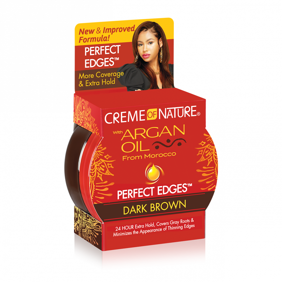 Creme of Nature® ARGAN OIL from MOROCCO Perfect Edges Dark Brown