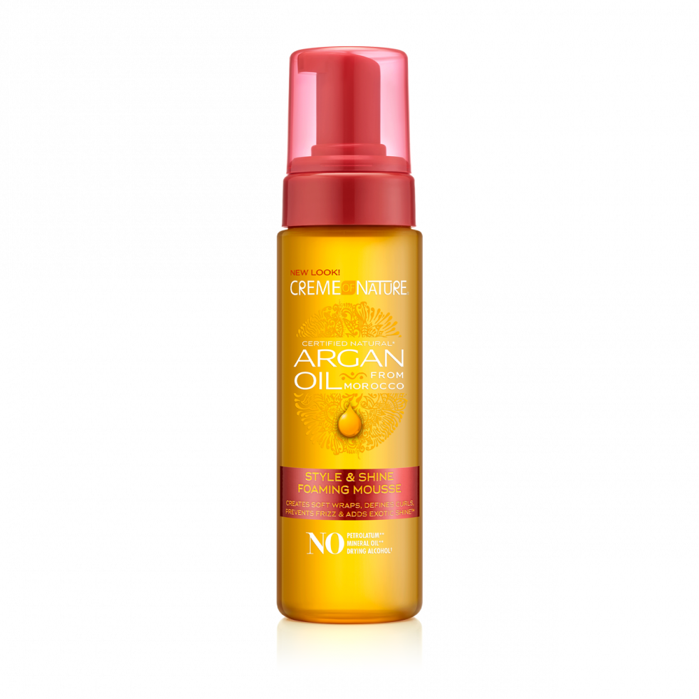 Creme of Nature® ARGAN OIL from MOROCCO Style & Shine Foaming Mousse