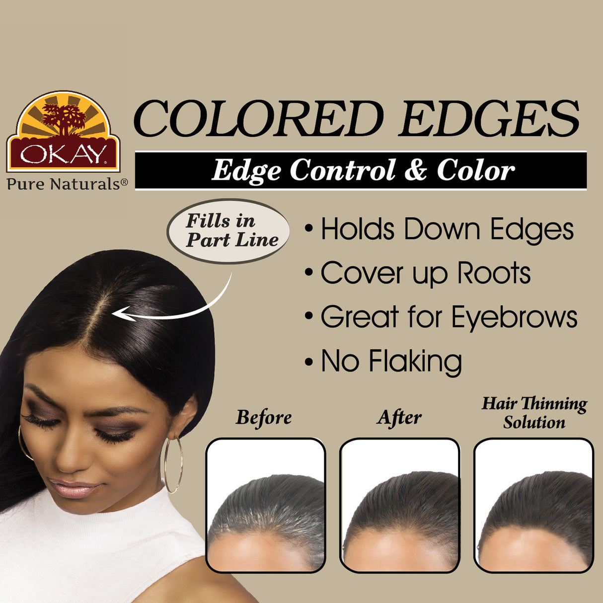 OKAY Pure Natural® Colored Edges (3 Colors/ 3 Sizes)
