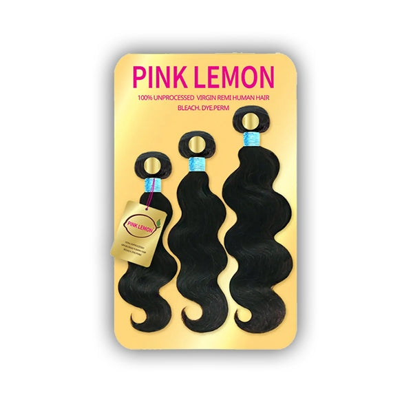 Pink Lemon® 100% Unprocessed Virgin Remi Hair Weave - BODY WAVE