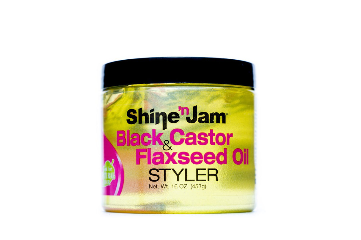 Shine ‘N Jam® Black Castor & Flaxseed Oil Styler